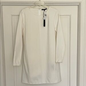 Tibi Cream Long Sleeve Dress